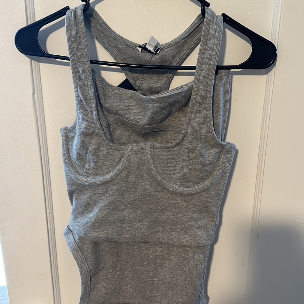 Grey skirt set
